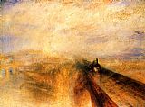 Joseph Mallord William Turner Famous Paintings - Rain, Steam and Speed - The Great Western Railway